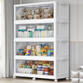 220Gal Plastic Stackable Storage Bins with Lid, 880QT Extra Large Closet Organizers Collapsible