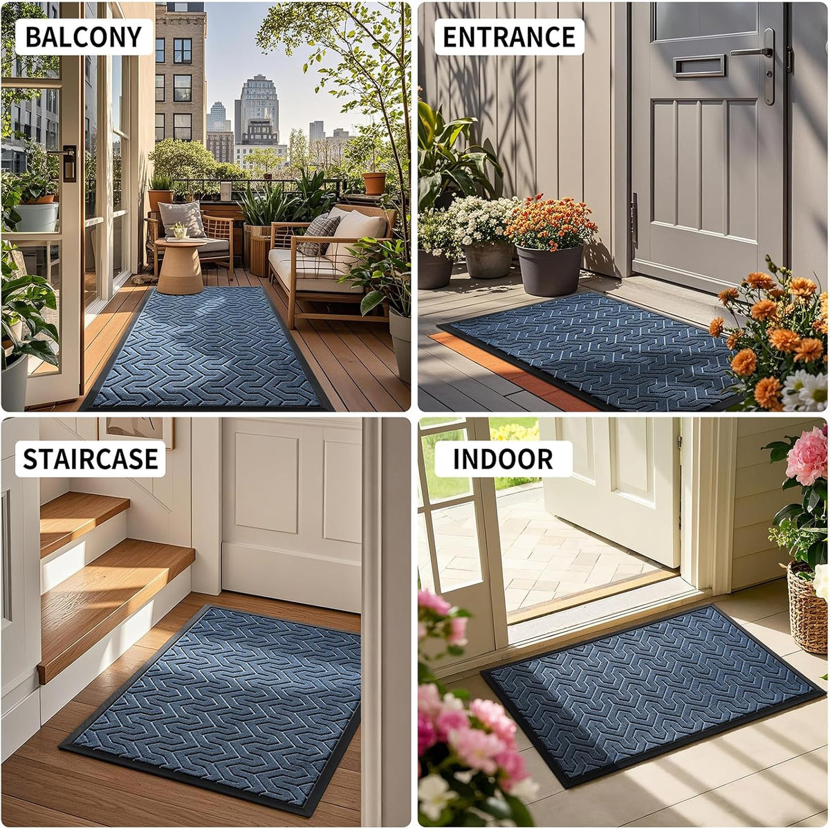 Yimobra Large Door Mat Outside Entrance 36x24, Waterproof Heavy Duty Outdoor Mats for Front Door