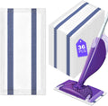 Microfiber Floor Mop Pads 36 Count Compatible with Swiffer WetJet for Wet & Dry Use, Disposable or
