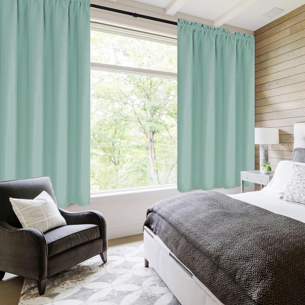 DWCN Blackout Curtains for Living Room Thermal Insulated, Energy Saving & Noise Reducing Bedroom