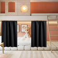 RYB HOME Short Curtains for Living Room Blackout Portable Blinds Shades for Bedroom Bathroom