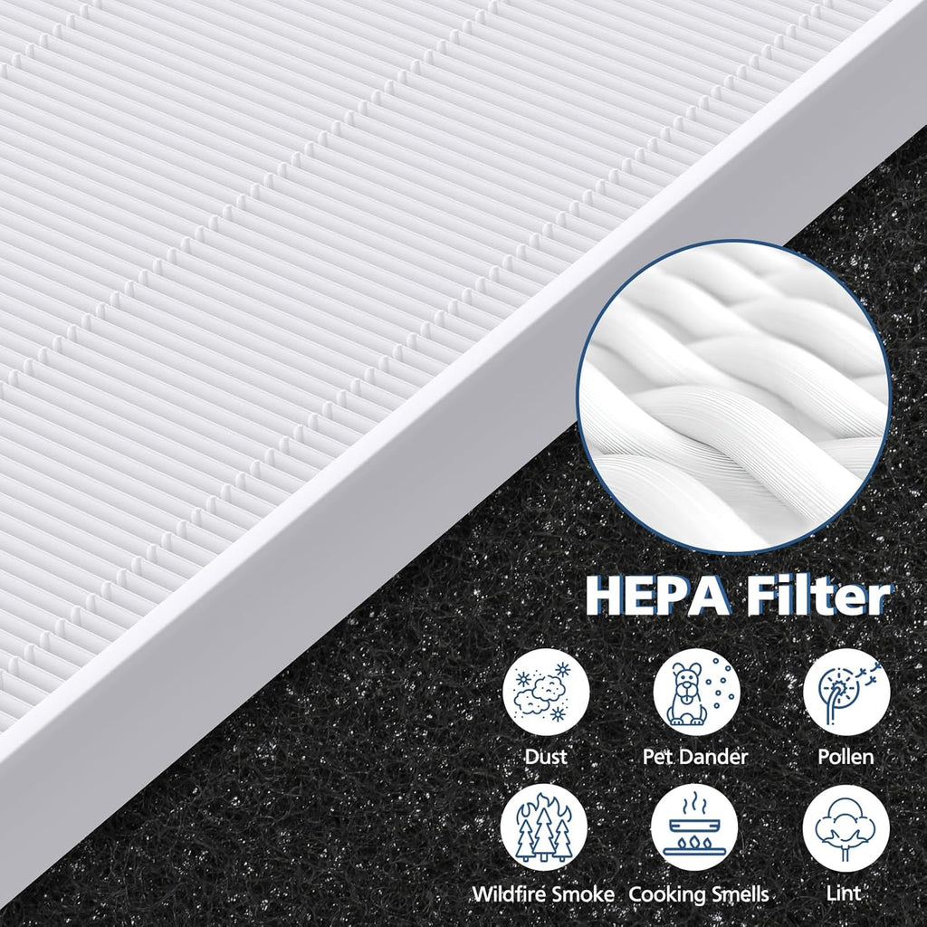 C545 HEPA Replacement Filter S Compatible with Winix C545 Air Purifier, Replaces Part 1712-0096-00