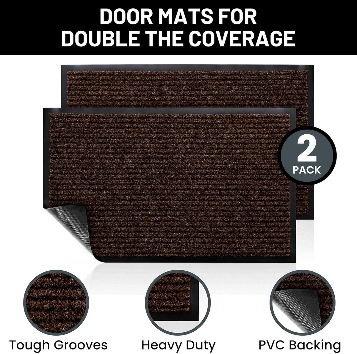 Sierra Concepts Front Door Mat Welcome Floor Mats - Entryway Indoor Outdoor Entrance Doormat