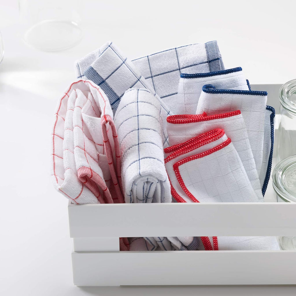 E-Cloth Wash & Wipe Dish Cloth, Microfiber Cleaning Cloth Reusable Paper Towel Alternative Cloths