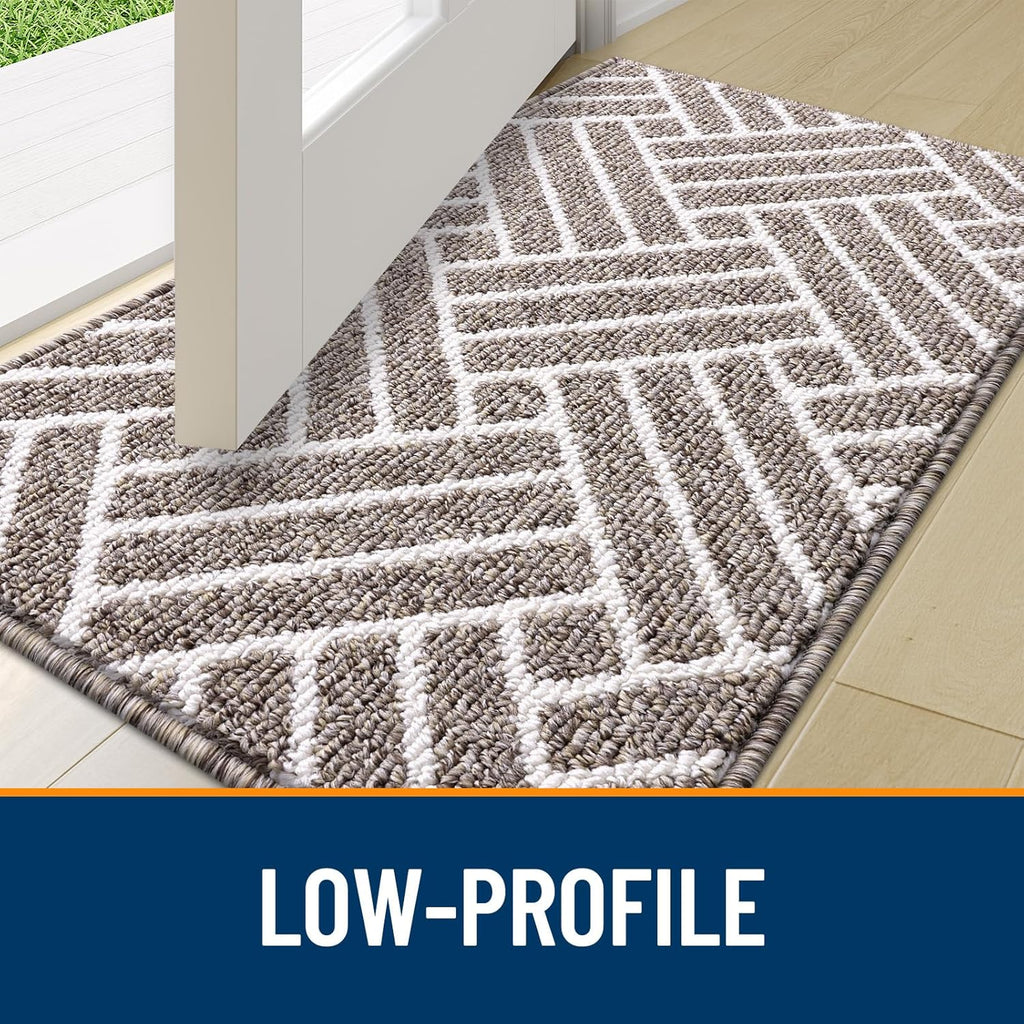 OLANLY Indoor Door Mat, 48x32 Inch, Dirt Resistant and Absorbent, Non-Slip Rubber Backing Floor