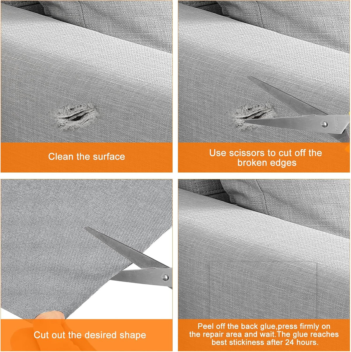 Repair Patches Self-Adhesive DIY Repair Patch Linen Gear Patch for Sofa, Furniture, Chair