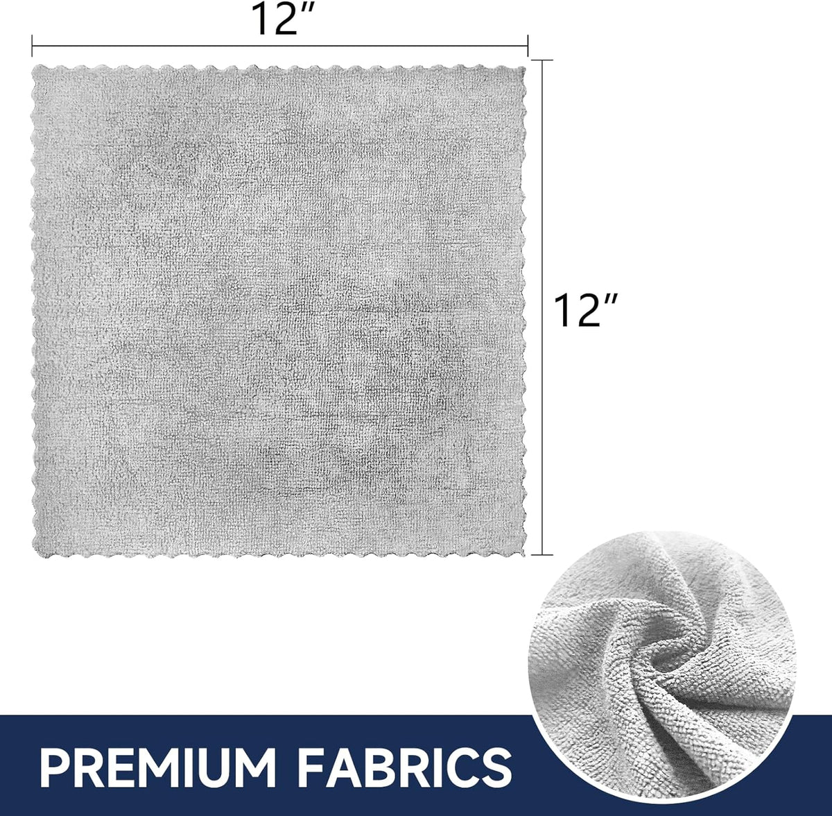 20Pack Microfiber Cleaning Cloth in Bag,Multi-Purpose Reusable Cleaning Wipes Rags,Lint