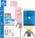 Flip-It! Bottle Emptying Kit – 6 Bottle Pack - No more wasted product - Fits most plastic bottles