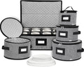homyfort China Storage Containers, Hard Shell for Plates, Moving Boxes for Dishes, Cups, Mugs