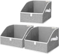 StorageWorks Closet Storage Bins, Trapezoid Organizer Box for Shelves, Fabric Clothes Bin, Foldable