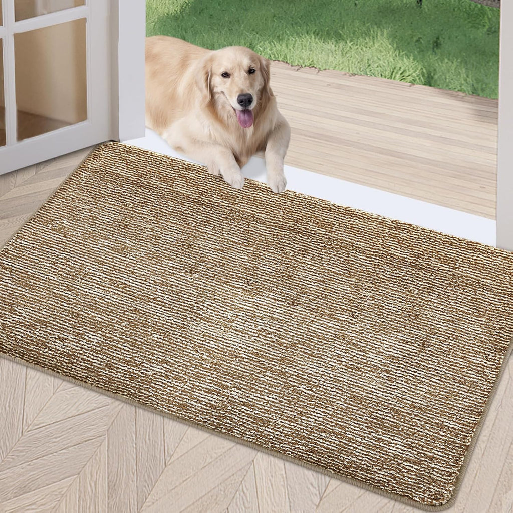 REFETONE Indoor Doormat, Front Door Mat 20"x32" Absorbent Rubber Backing Non Slip Back Door Mats