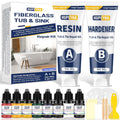 Fiberglass Repair Kit, Bathtub Repair Kit for Tile, Acrylic, Ceramic, Enamel, Kitchen Bathroom Fix