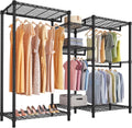 VIPEK Classic V6 Wire Garment Rack Heavy Duty Clothes Racks with Shelves, Freestanding Portable