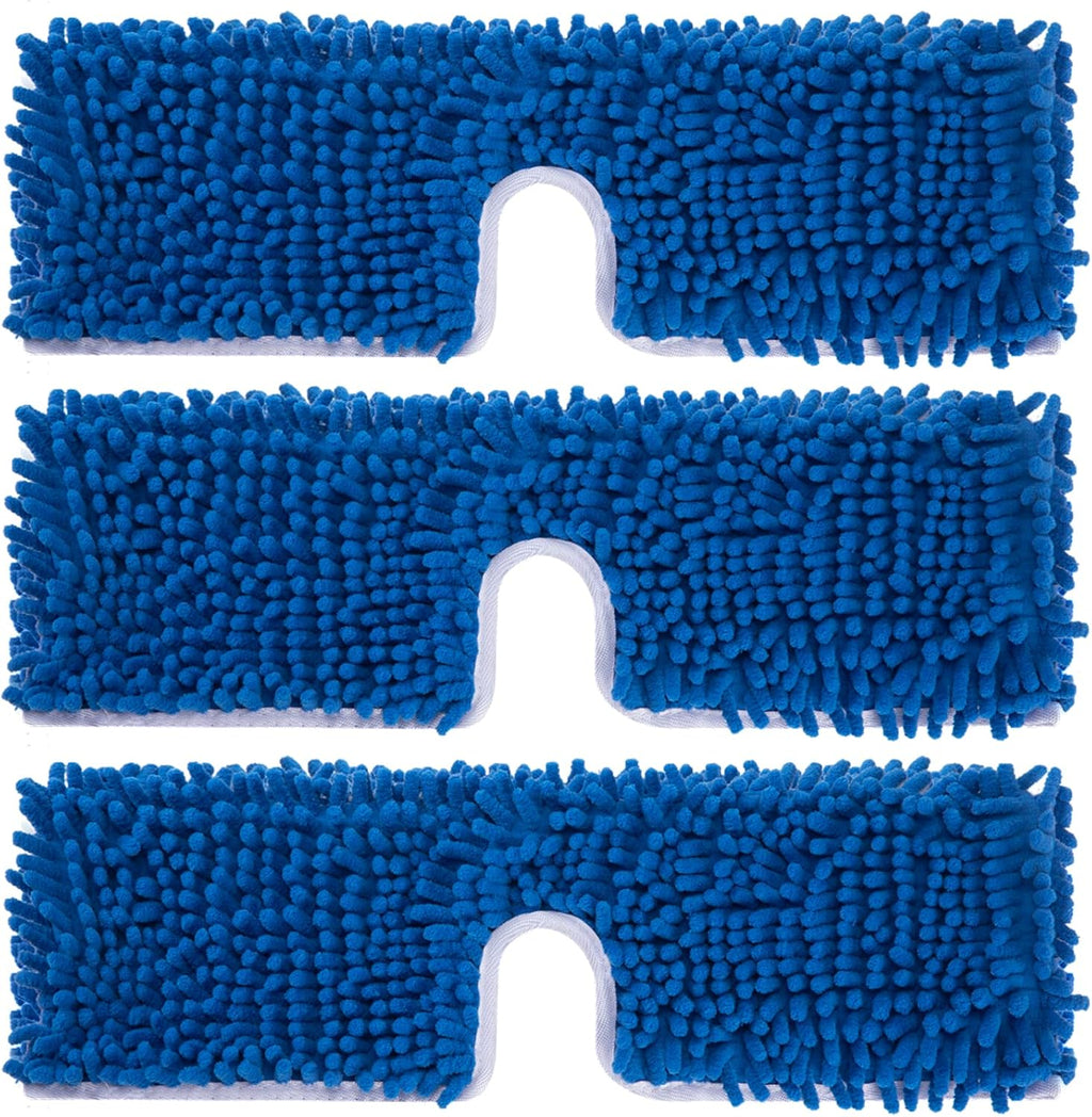 3 Pack Mop Heads Replacement Compatible for Oceda Dual-Action Flip System, Dry and Wet Used