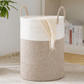 YOUDENOVA Woven Rope Laundry Hamper Basket, 58L Tall Laundry Basket, Baby Nursery Hamper for