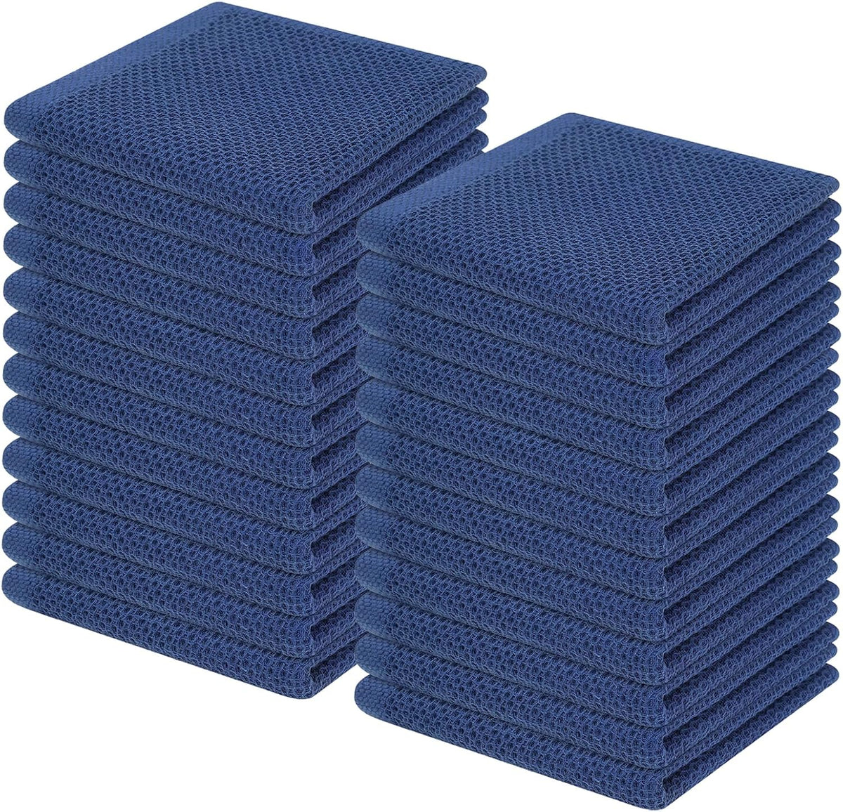 Homaxy 100% Cotton Waffle Weave Kitchen Dish Cloths, Ultra Soft Absorbent Quick Drying Dish Towels