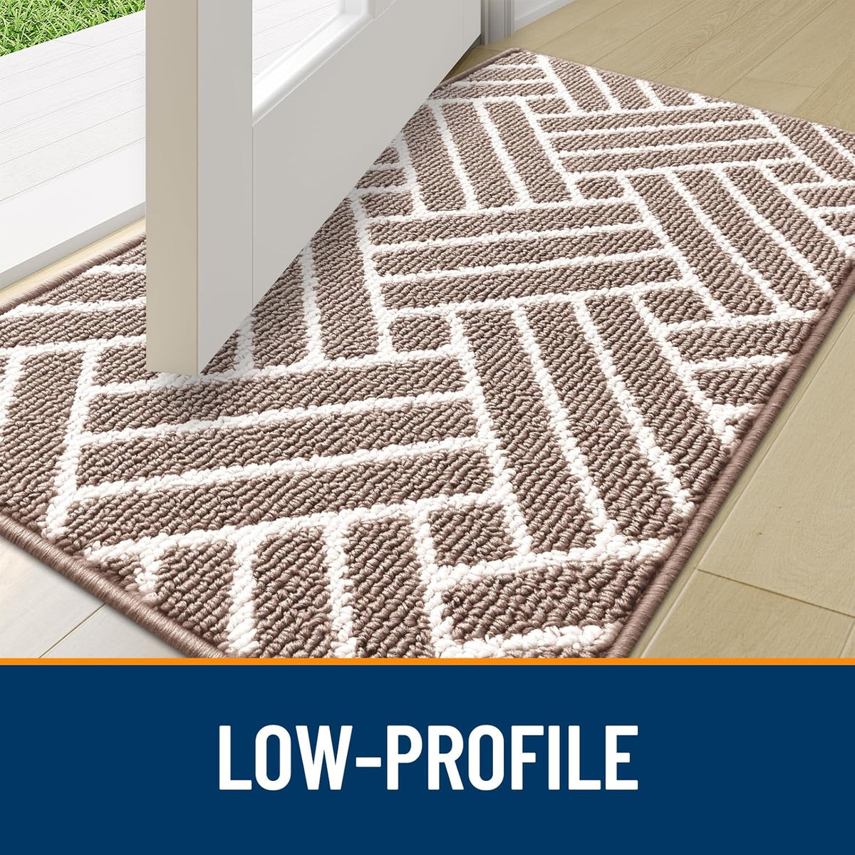 OLANLY Indoor Door Mat, 48x32 Inch, Dirt Resistant and Absorbent, Non-Slip Rubber Backing Floor