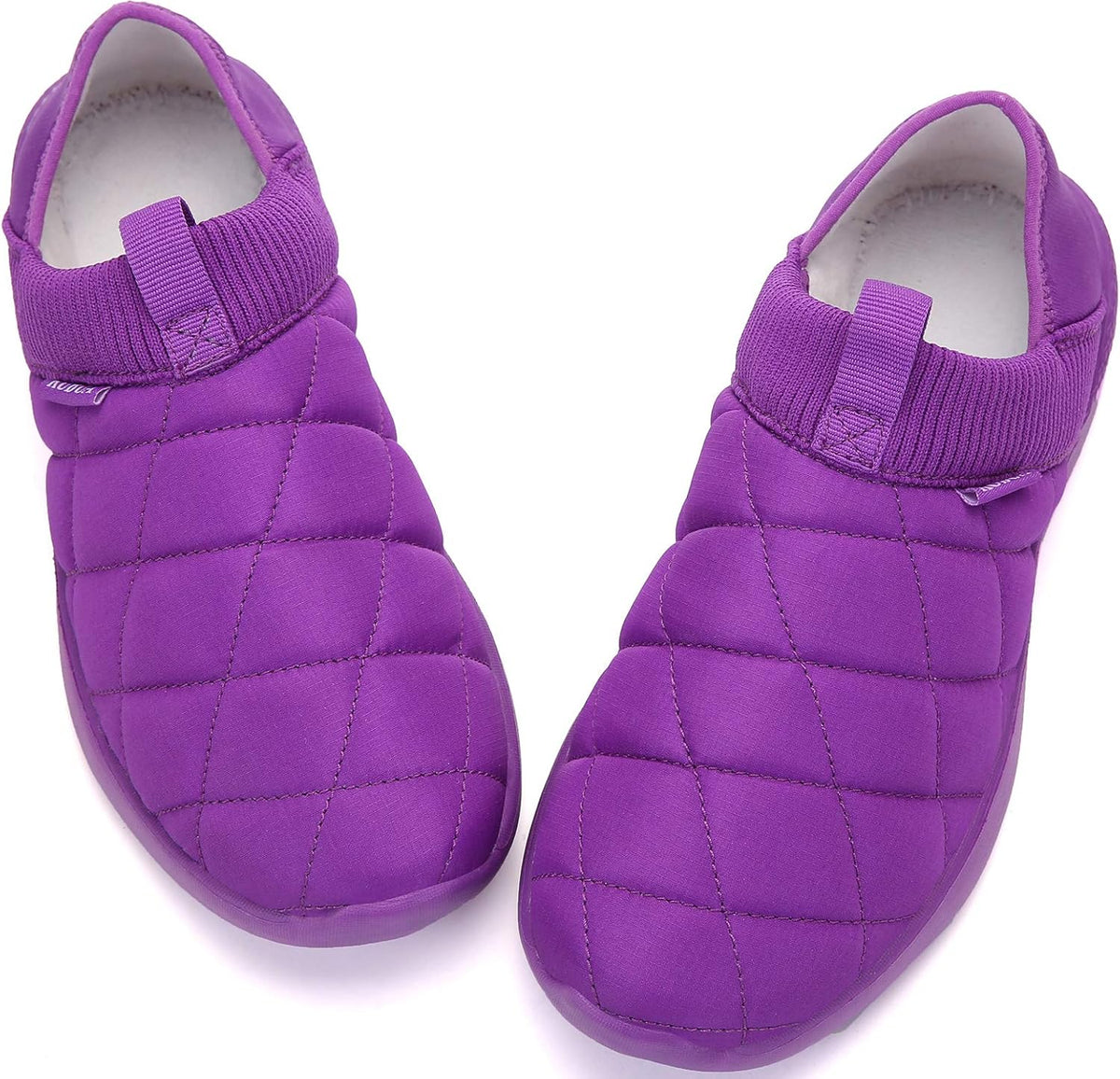 KUBUA Slippers for Men and Womens Indoor House Shoes Plush Slip on Outdoor Garden Loafers