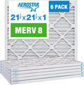Aerostar 21.5x21.5x1 MERV 8-6 Count - High Efficiency Pleated HVAC, Furnace & Air Conditioner