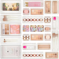 Vtopmart 25 PCS Plastic Drawer Organizers Set, 4-Size Versatile Bathroom and Vanity Drawer