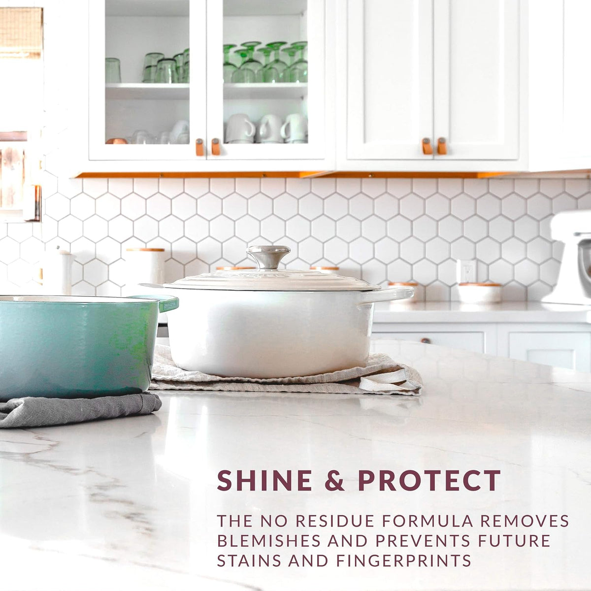 HOPE'S Countertop Restoration Polish, Streak-Free Kitchen Counter Cleaner, No Buildup Countertop