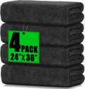 PBHEPJ 4 Pack Microfiber Towels (36"x 24") Extra Large Ultra Absorbent Drying Towel for Cars and
