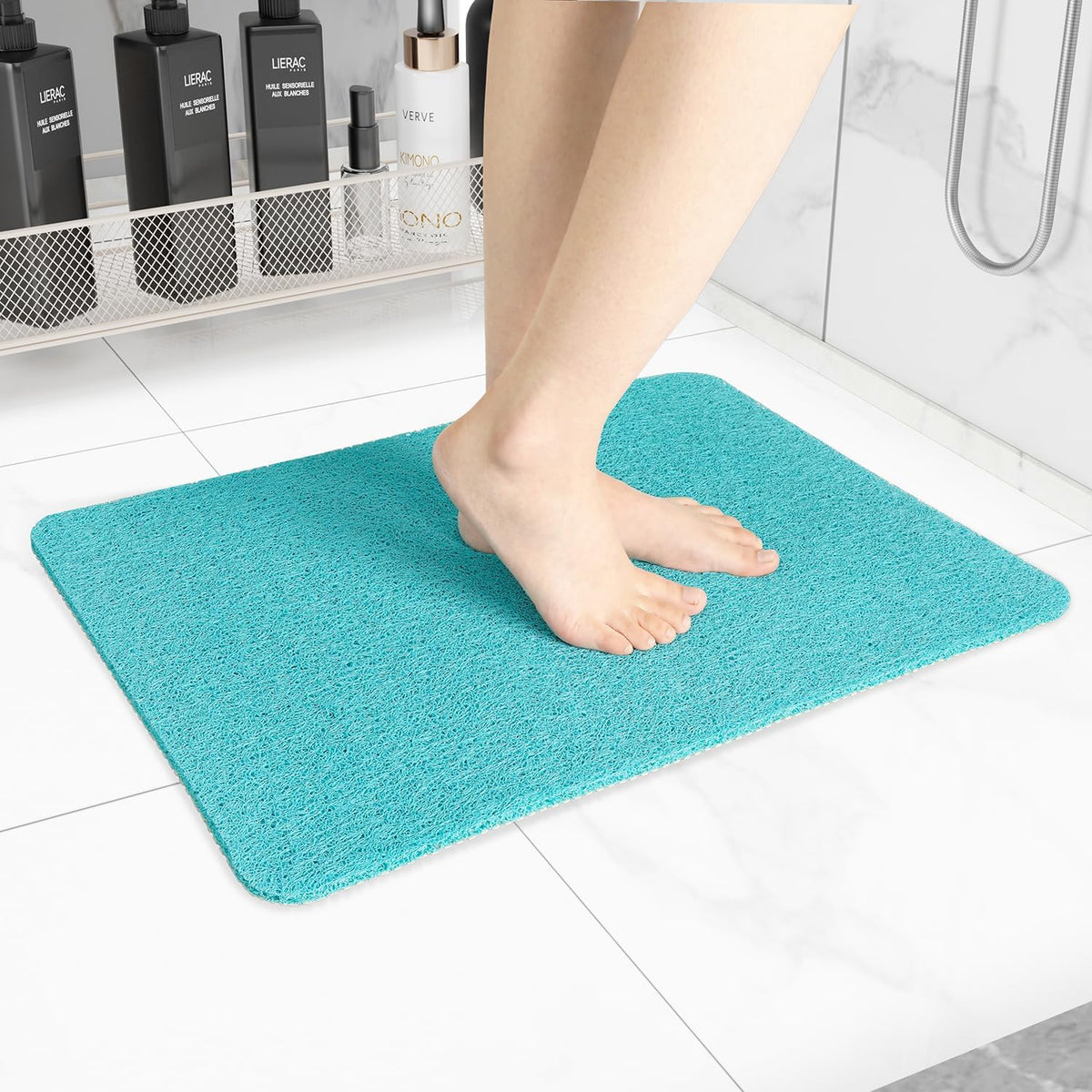 Non-Slip Bathtub Mat, 2 Pack Anti Slip Shower Mat, Fast Drying Bathtub Mats, Foot Scrubber Mat