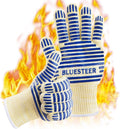 Oven Gloves, Heat Resistant 540 Degrees Grilling Gloves, Hot Surface Handler Non-Slip Silicone Oven
