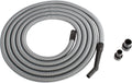 Cen-Tec Systems 30 Ft. Premium Shop Vacuum Extension Hose with 2 tank adapters and 1.25" curved