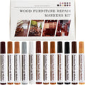 New Upgrade Furniture Pens for Touch Up, 12 Colors Wood Scratch Repair Markers, Professional Repair