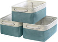 TheWarmHome Fabric Storage Bins Baskets for Organizing,Sturdy Storage Basket W/Handles, Decorative