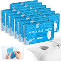 TenFans Flushable Water-Soluble Toilet Seat Covers (120 Pack) - Disposable Toilet Paper Liners for