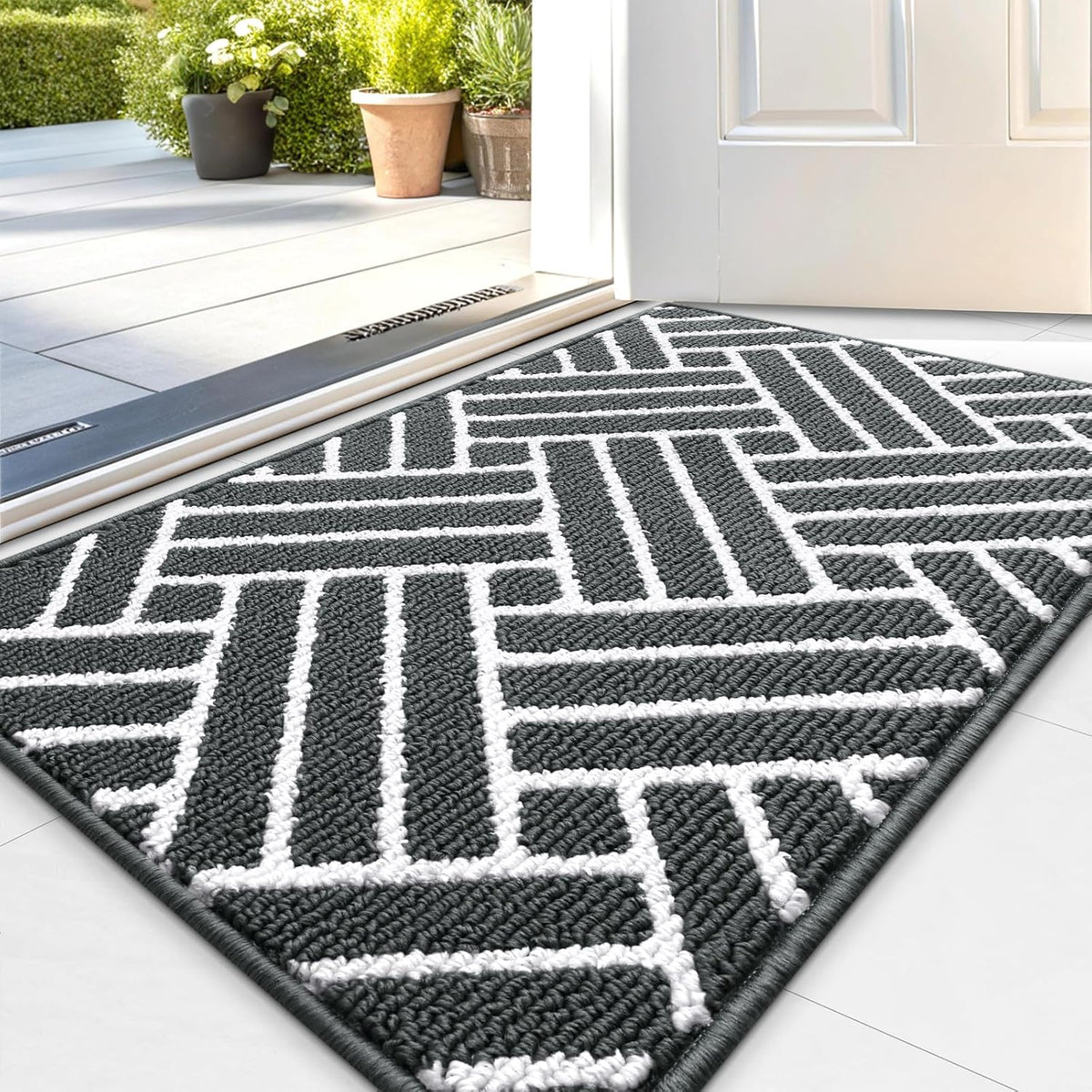 OLANLY Indoor Door Mat, 36x24 Inch, Dirt Resistant and Absorbent, Non-Slip Rubber Backing Floor