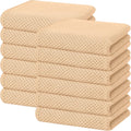Homaxy 100% Cotton Waffle Weave Kitchen Dish Towels, Ultra Soft Absorbent Quick Drying Cleaning
