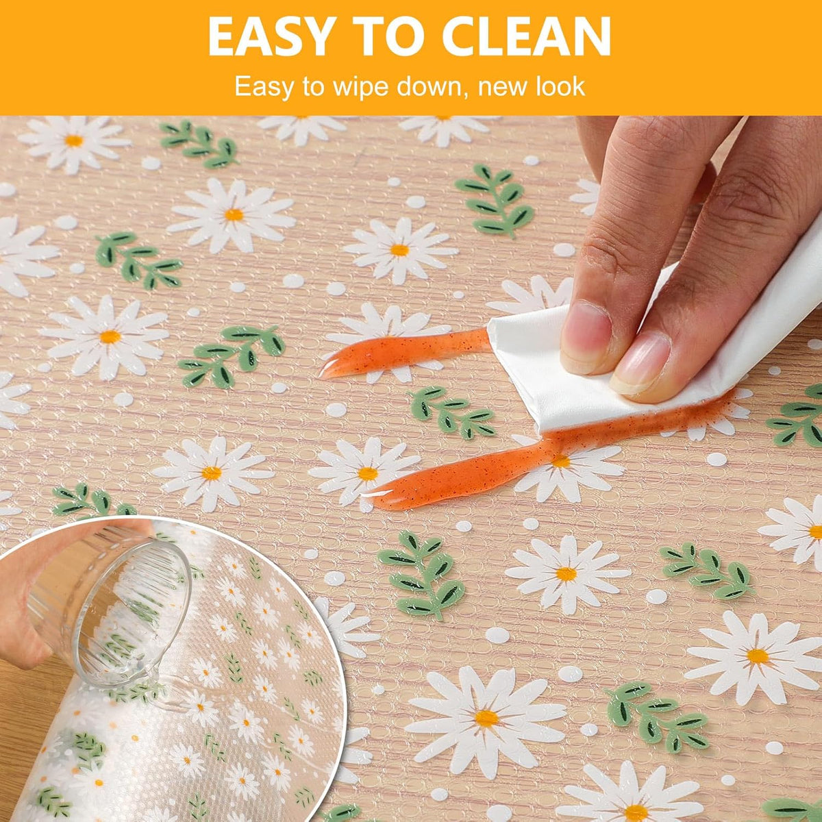 INNOLITES Shelf Liner – Cabinet & Drawer Liner Non-Adhesive – Waterproof Oil-Proof – Durable EVA