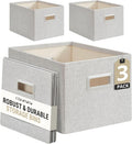 DECOMOMO Storage Bins for Shelves Robust Fabric Closet Bins for Shelves Toy Storage Clothes Books