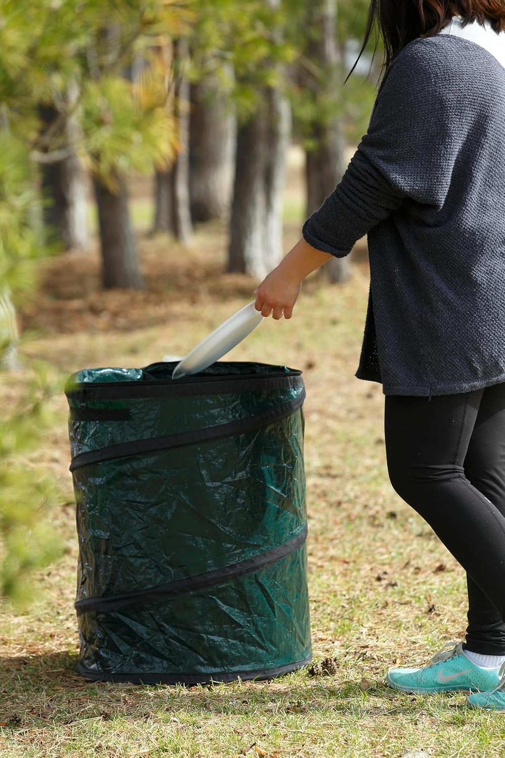Coghlan's Pop-Up Lightweight Trash & Recycle Can – Collapsible Dual-Purpose Bin for Camping, RV