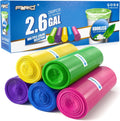 FORID Small Bathroom Trash Bags - 2.6 Gallon Colored Garbage 250 Bags 10 Liter Unscented Waste Can