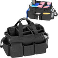 LoDrid Large Wearable Cleaning Caddy Bag with Detachable Divider, Cleaning Supply Tote with