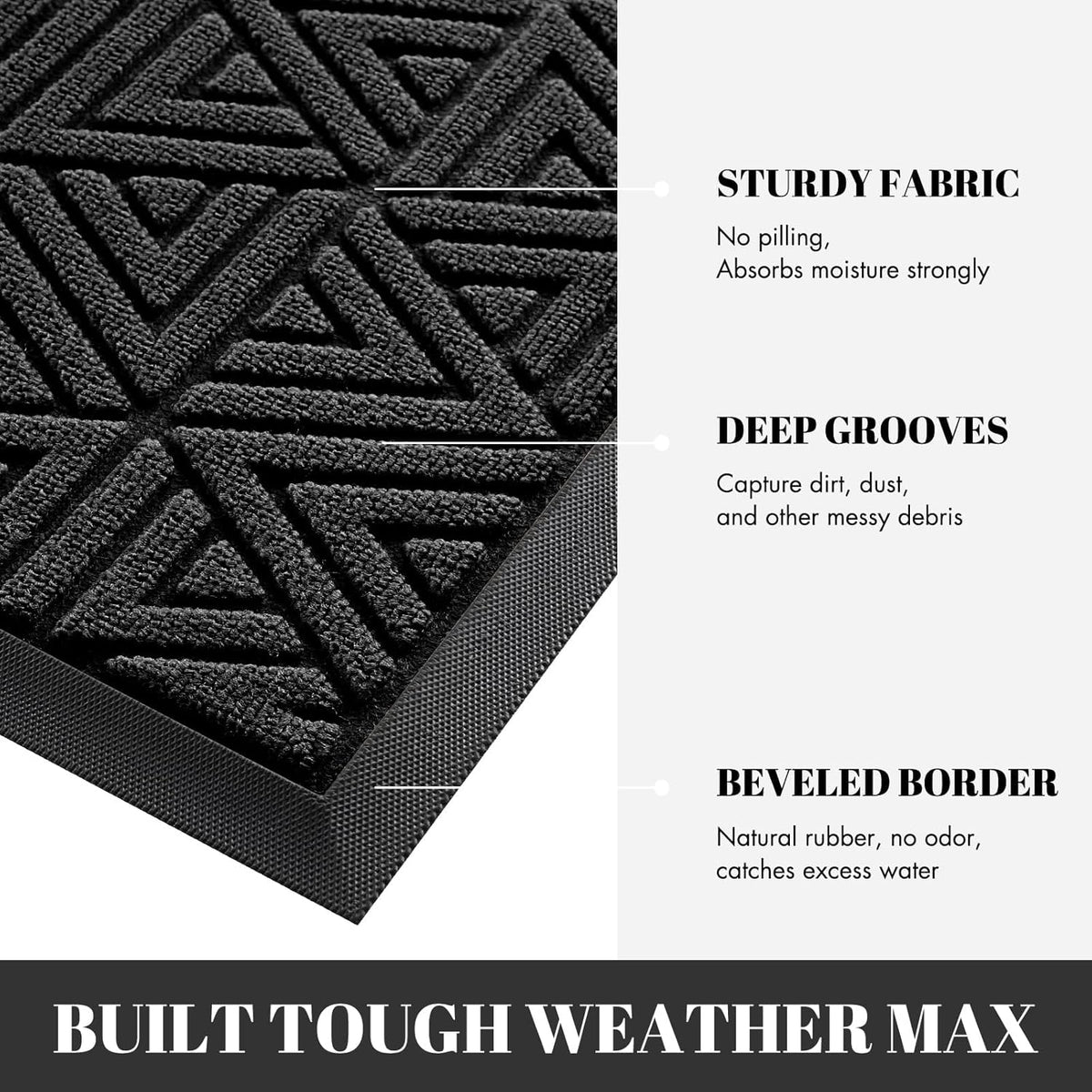 Yimobra Front Door Mat Outside Entrance 72 x 24, Waterproof and Washable Outdoor Mat, Non Slip