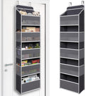 Over Door Organizer with 5 Large Pockets, Heavy Duty Hanging Organizer Storage, Closet Bathroom