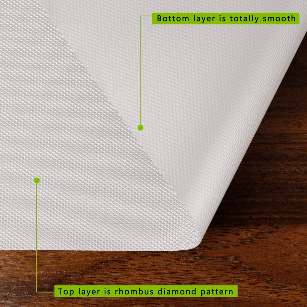 Kitchen Shelf Liner Drawer Liners, Non-Adhesive Refrigerator Liners Waterproof Fridge Mats with