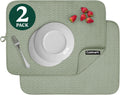 Cuisinart Dish Drying Mats for Kitchen Counter - (2) 18" x 24" Ultra Absorbent Dish Drying Mat XL