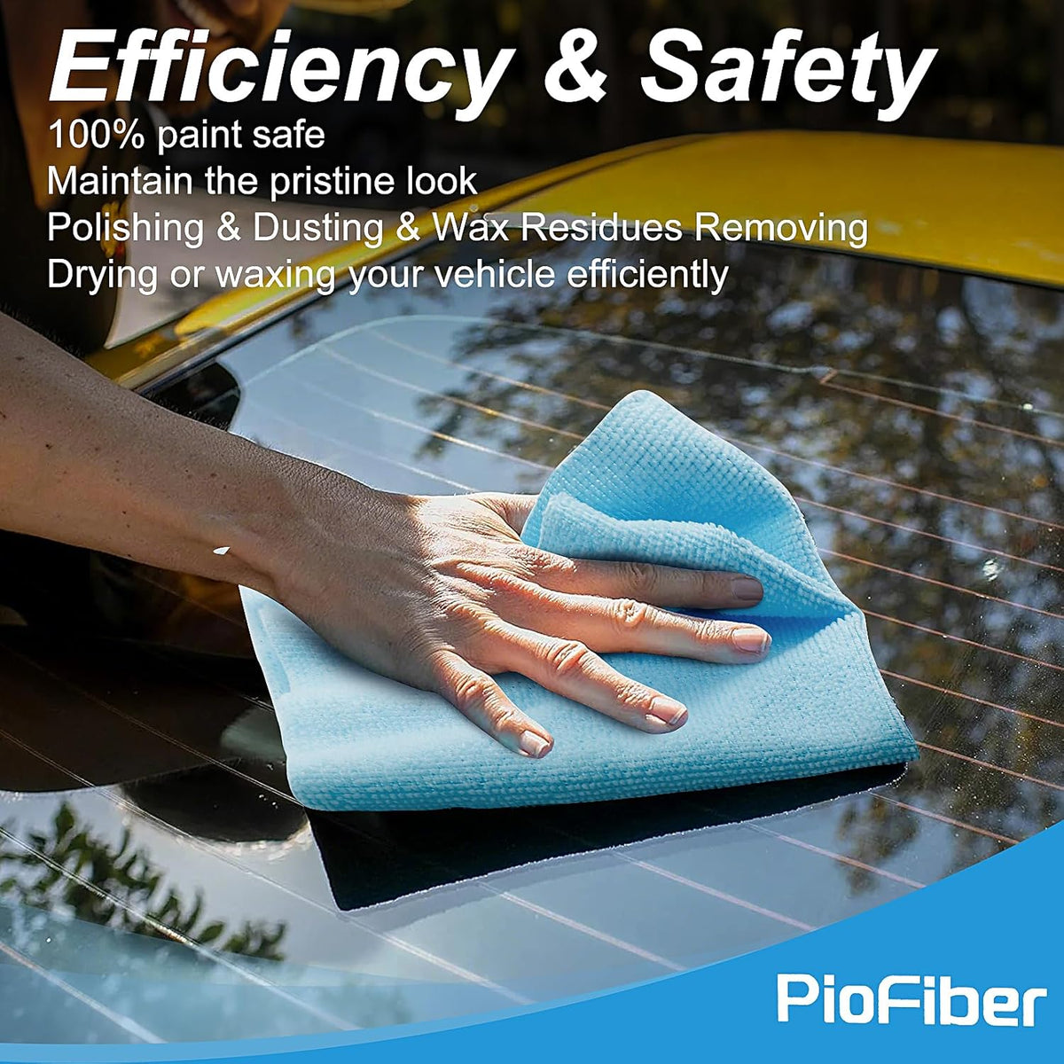 Shop Towels – 150 Pack Edgeless Microfiber Cleaning Cloths, Reusable Lint-Free Towels for Garage