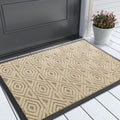 Yimobra Door Mat, Outdoor Indoor Entrance Welcome Mat, Heavy Entry Front Door Mat, Stain & Fade