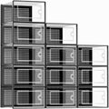 Kuject Large Shoe Organizers Storage Boxes for Closet, 12 Pack Clear Plastic Stackable Storage Bins