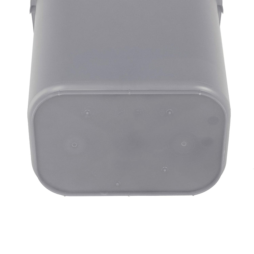 Amazon Basics Rectangular Commercial Office Wastebasket, 10 gallons (Pack of 1), Grey (Previously