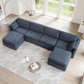 CHITA Oversized Modular Sectional Fabric Sofa Set, FSC Certified Extra Large U Shaped Couch