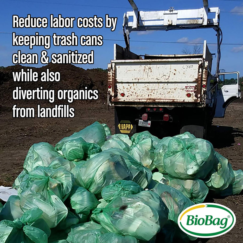 BioBag (USA) The Original Compostable Bag, 39 Gallon, 120 Count, 100% Certified Compostable Trash
