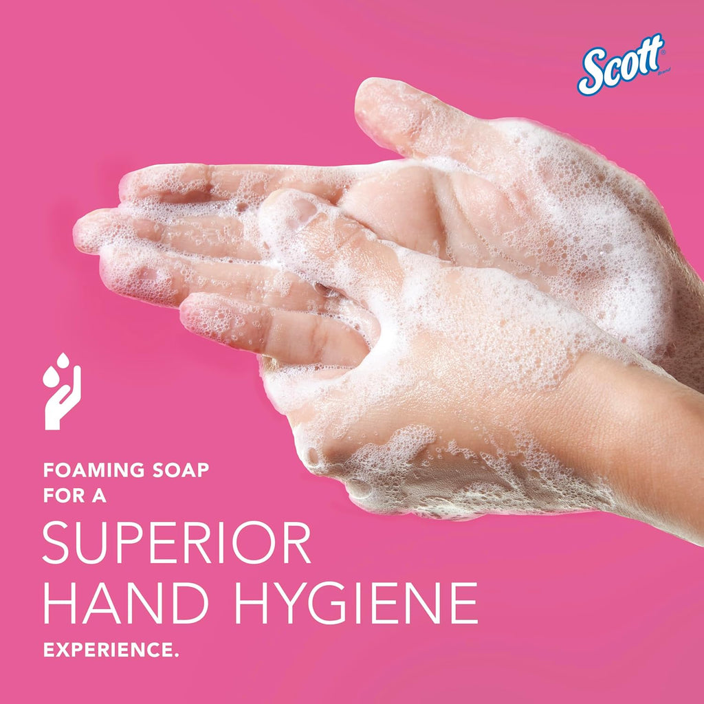 Bundle of Scott® Foam Hand Soap with Moisturizers, 1.0 L Pink, Floral Scent Refills + Scott
